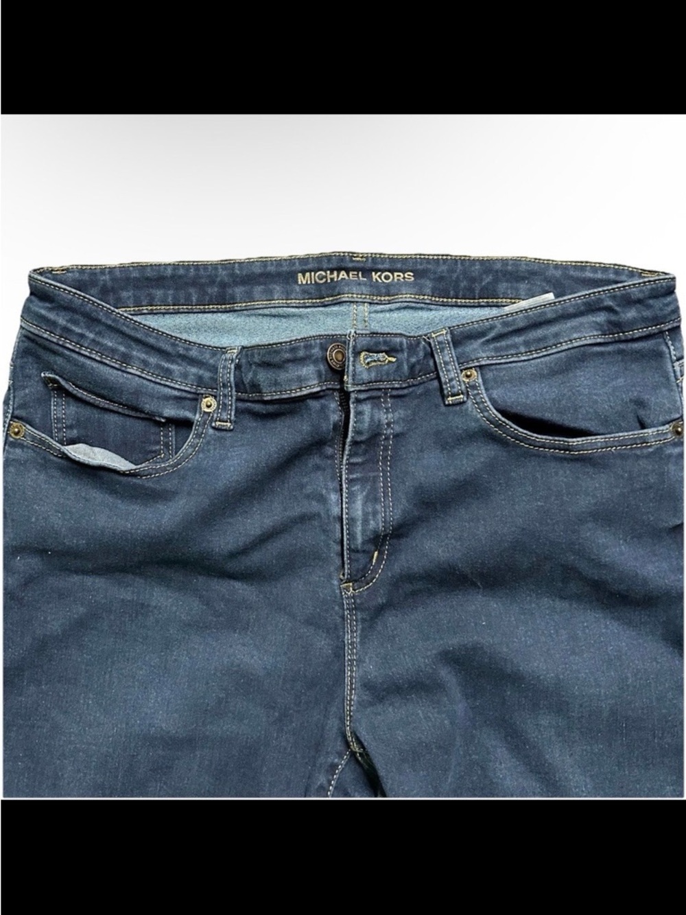 Women’s Michael Kors Izzy Cropped Skinny Jeans Size 14 - Picture 2 of 3